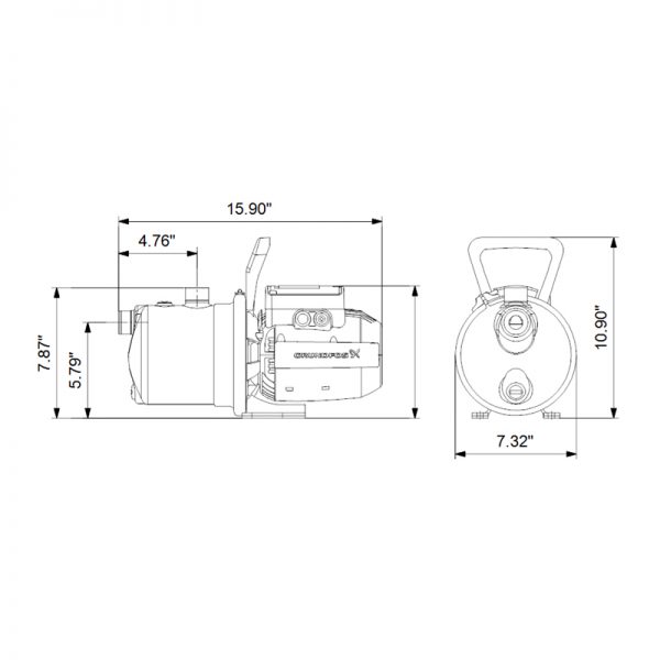 Bơm ly tâm 1 tầng cánh JP3-42 - Ảnh 2